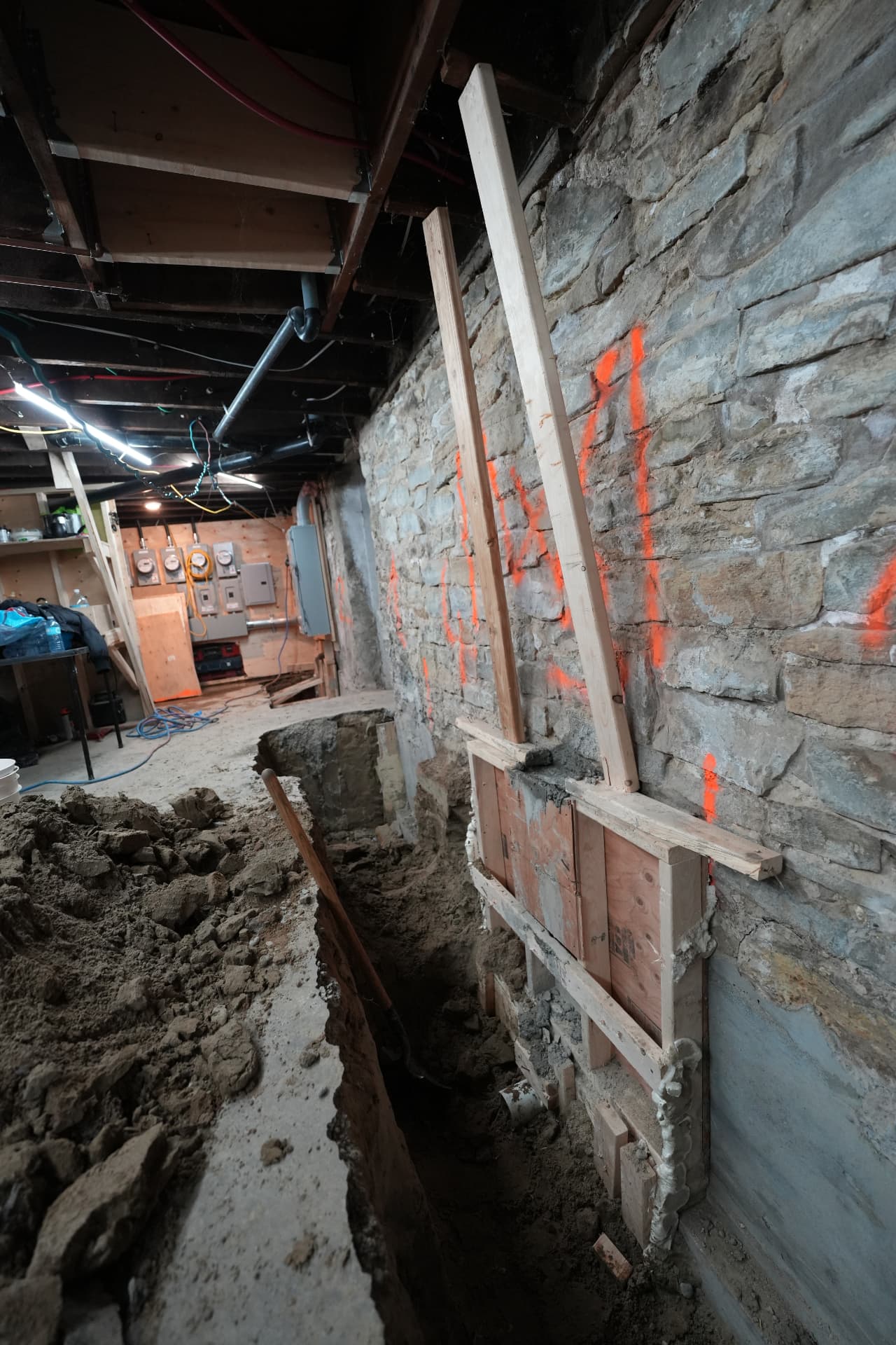Basement underpinning Toronto project 2