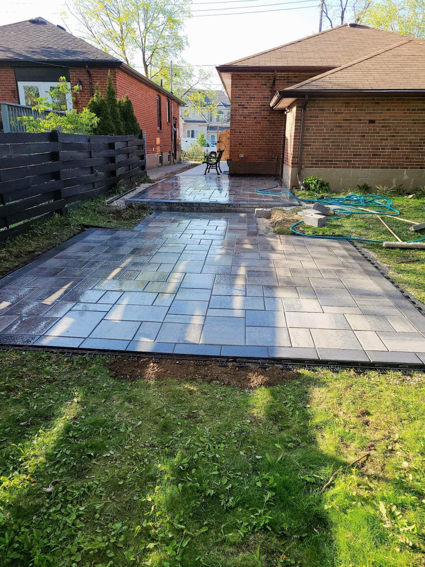 Interlocking stone walkway in Toronto