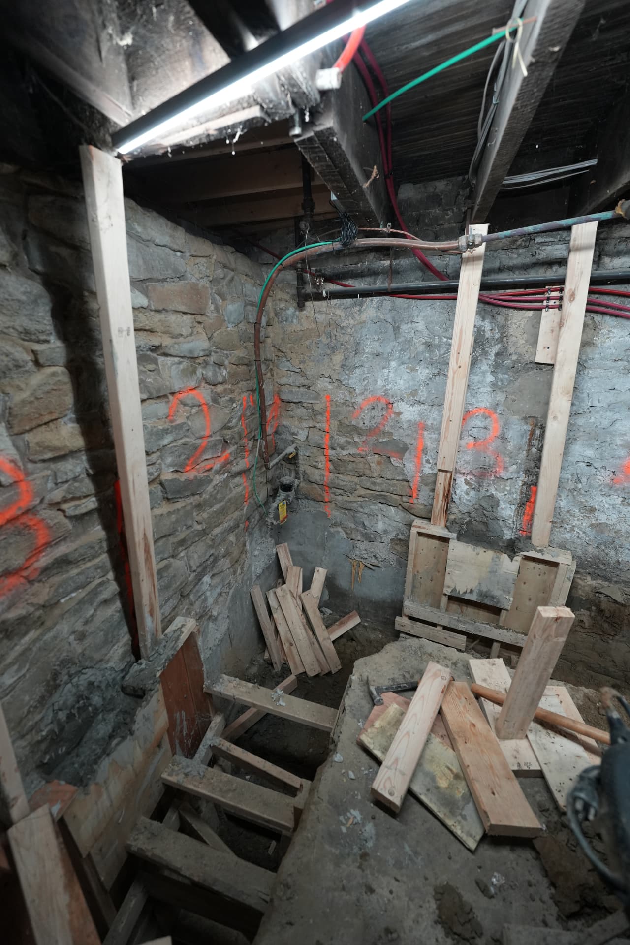 Basement underpinning Toronto project 1